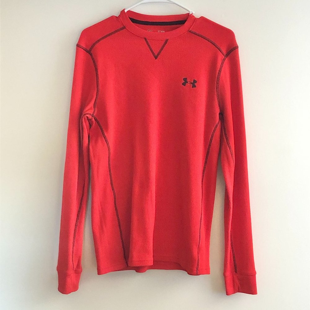 MEN'S UNDER ARMOUR COLD GEAR LONG SLEEVE WAFFLE CREW